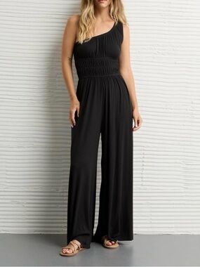 American Eagle One Shoulder Knit Jumpsuit Large